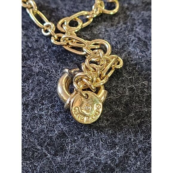 Talbot's Black Gold Floral Pendants Necklace - Picture 4 of 4